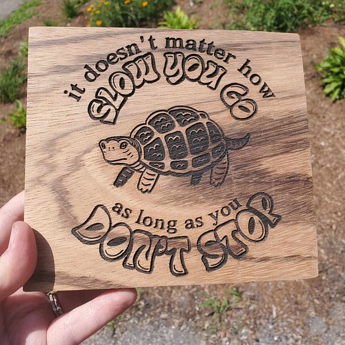 First post-vacation project on the laser cutter - taking this design and carving it into some zebra wood! I kind of love how ...