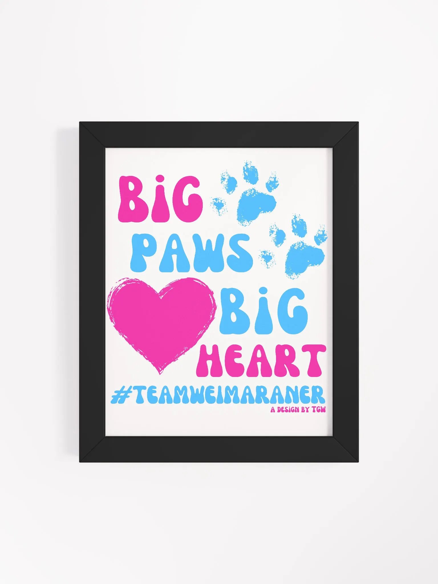 Big Paws, Big Heart - Framed Print product image (22)