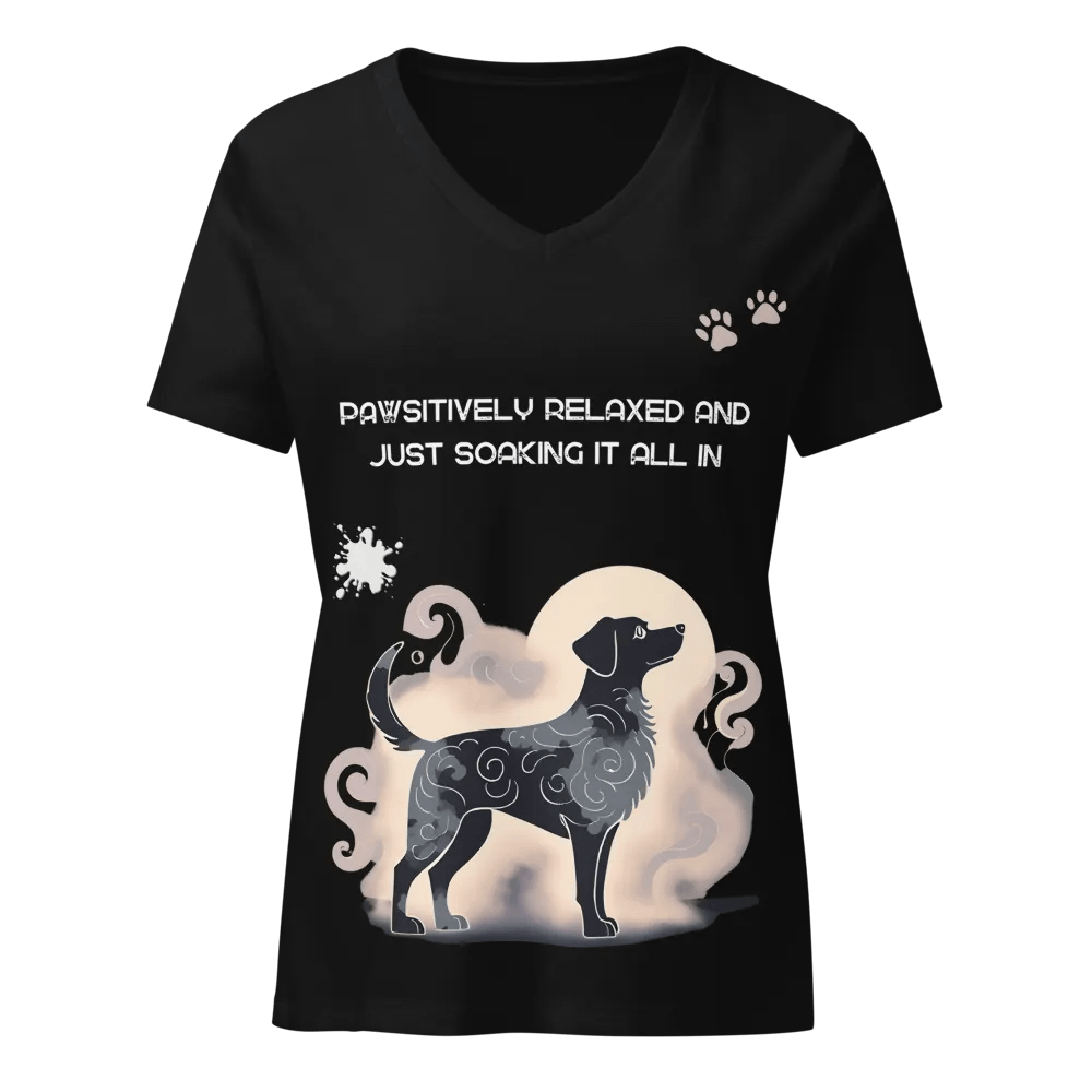 Cloudy Canine V-Neck Tee product image (1)