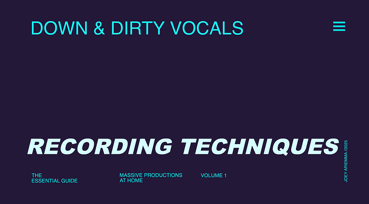 Down & Dirty Vocals Vol. 1: The Essential Guide product image (2)