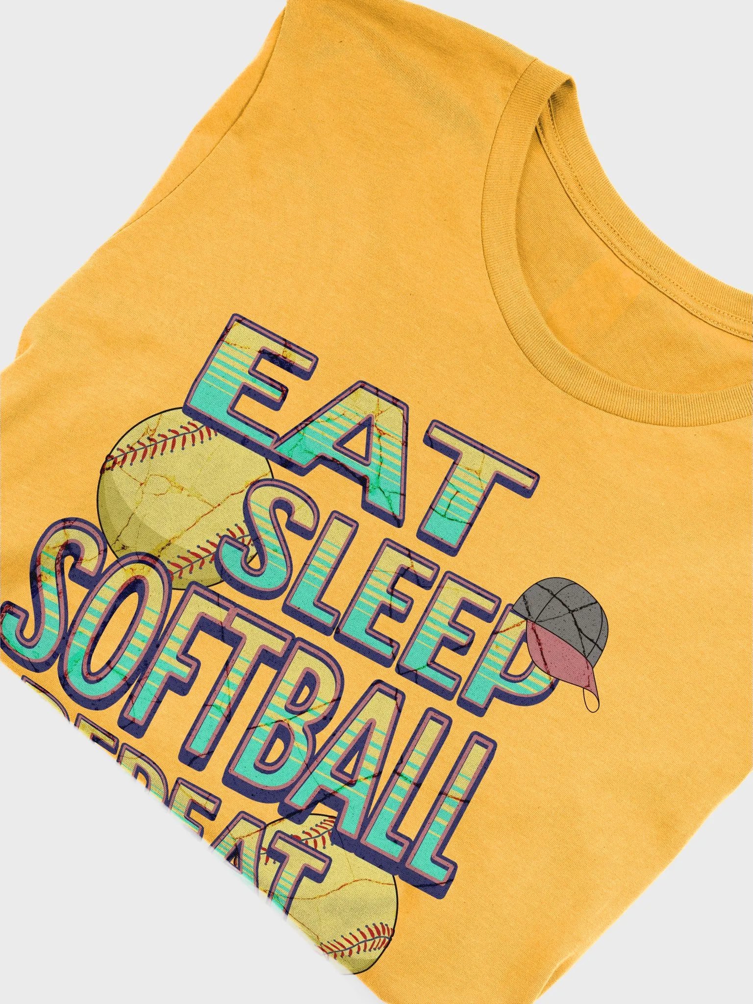 Eat Sleep Softball Repeat Iconic Comfort T-Shirt product image (3)