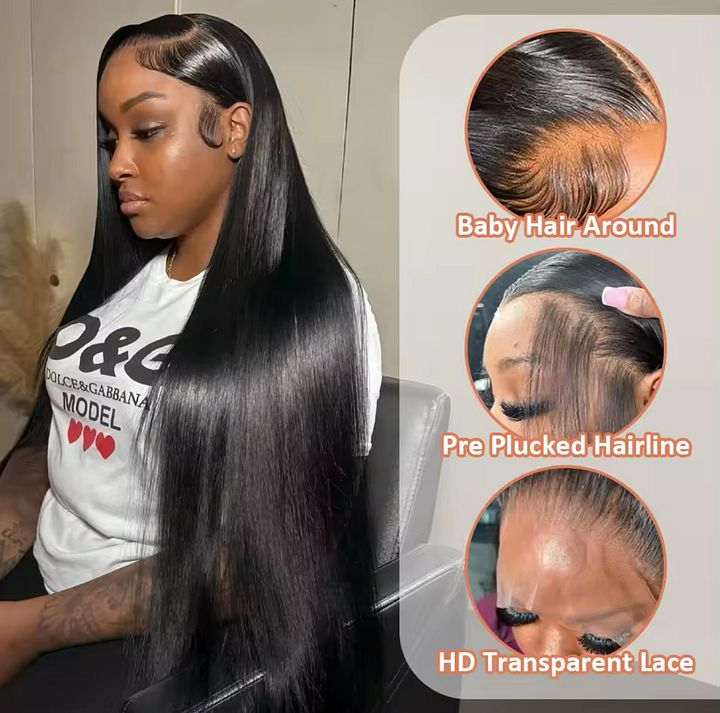 13x6 HD Lace Bone Straight Brazilian Wig (Pre Order) product image (2)