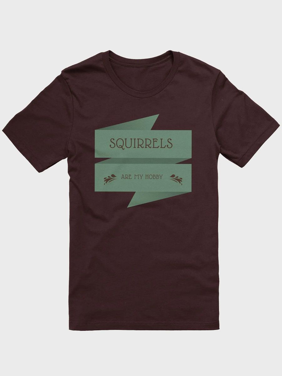 Squirrels are my hobby, stylized supersoft tee product image (1)