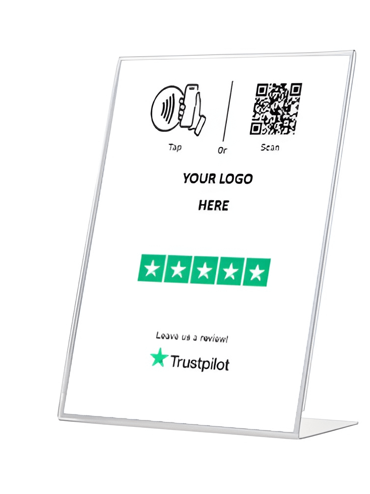 NFC Google Review Stand Display Table product image (1)