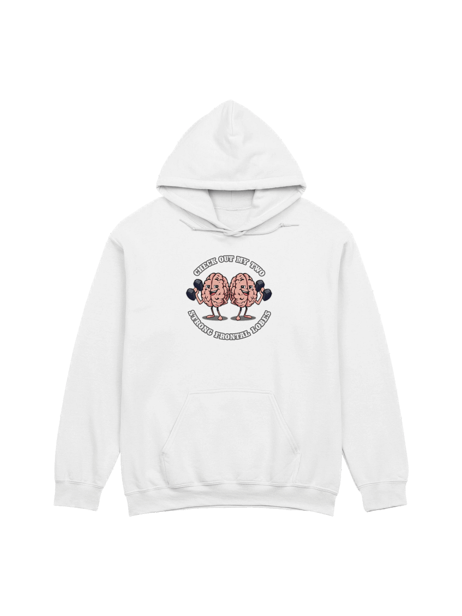 Check Out My Two Strong Frontal Lobes - Hoodie product image (2)