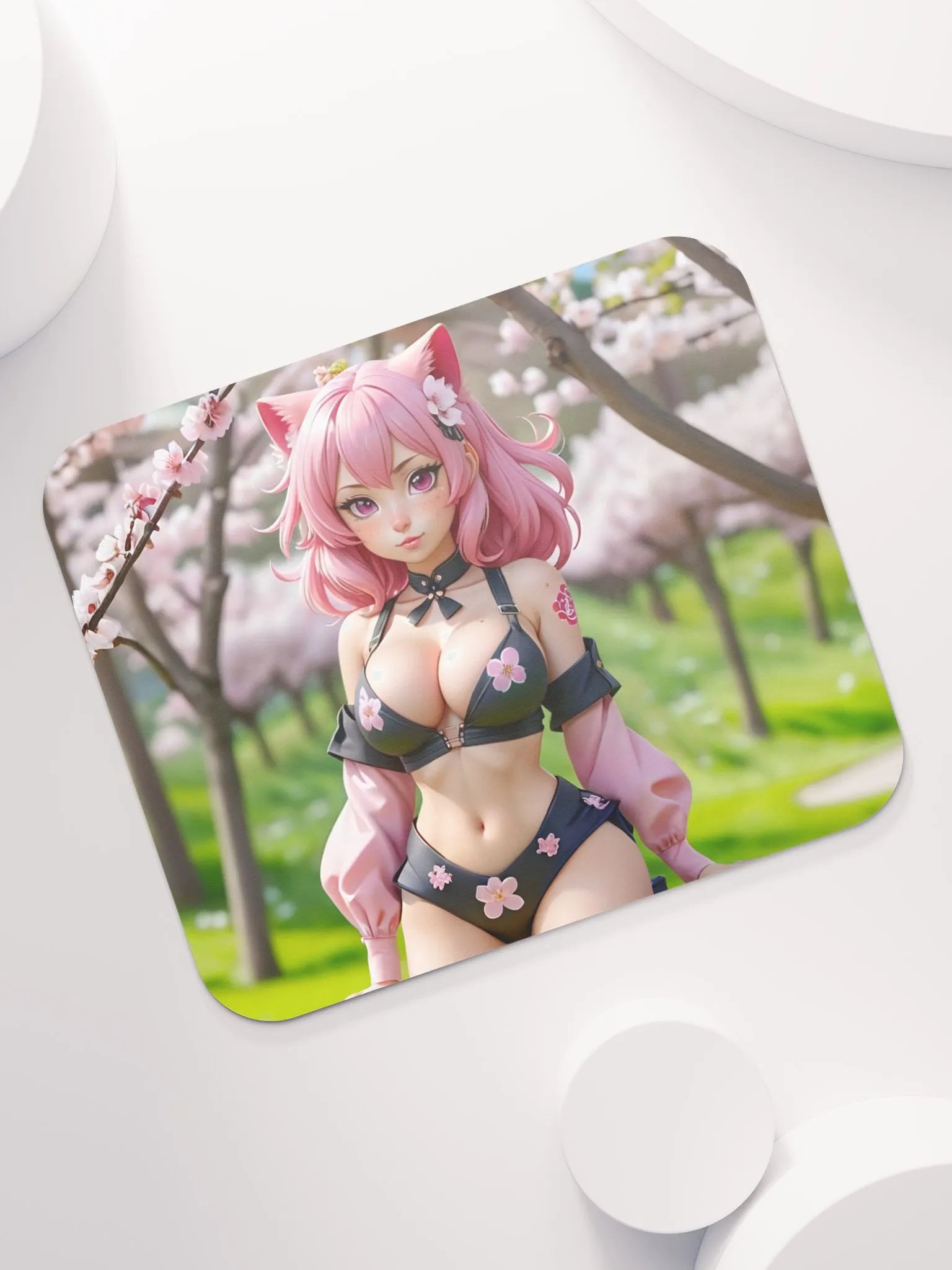 Cherry Blossom All-Over Mouse Pad product image (1)