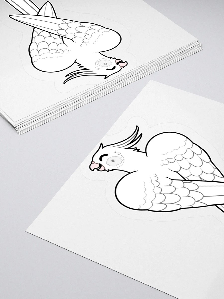 PRETTY BIRD STICKER (White) product image (8)