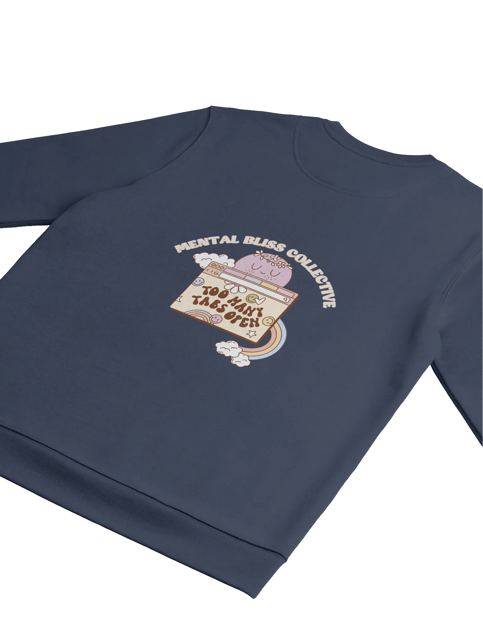 Too Many Tabs Open Eco Unisex Sweatshirt – For the Busy Minds and Daydreamers product image (4)