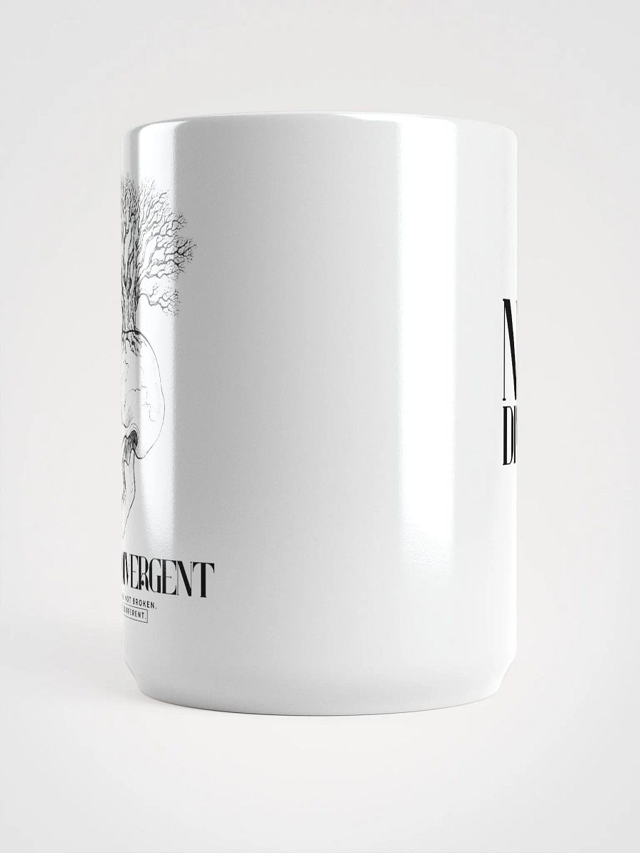 NEURODIVERGENT SKULL white glossy mug product image (2)