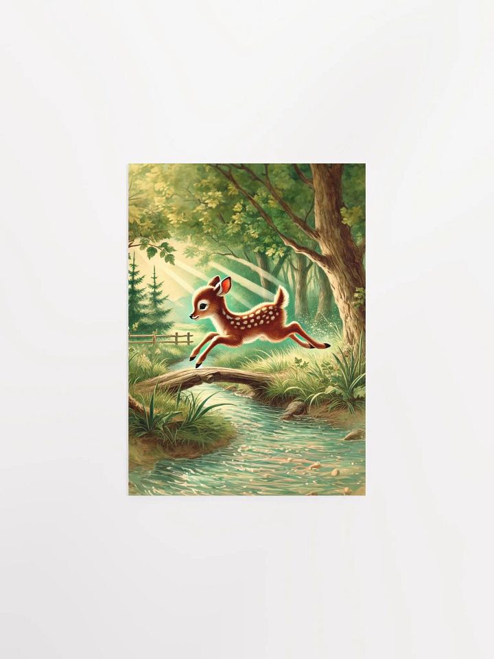 Adorable Deer in Forest Premium Prints and Posters product image (1)