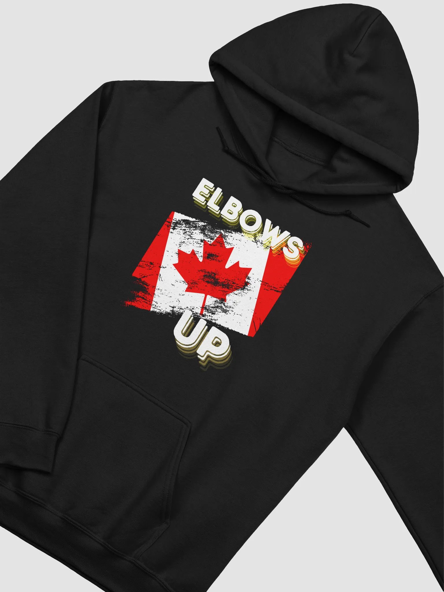 Canadian Flag 'Elbows Up' Hoodie product image (3)