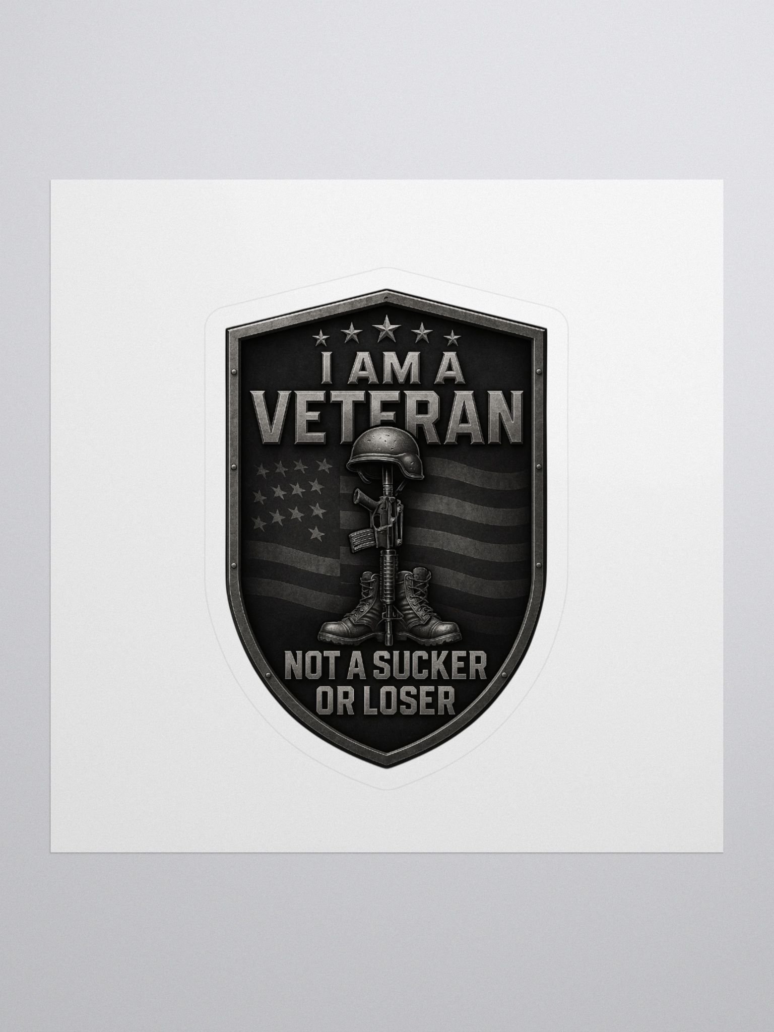 Veteran Pride Emblem Sticker product image (1)