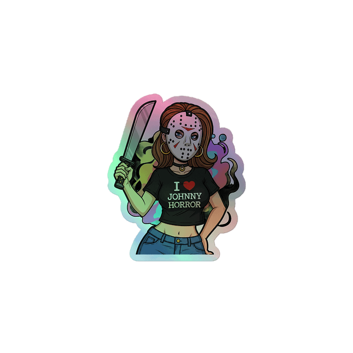 Slasher Fan Holographic Sticker product image (1)