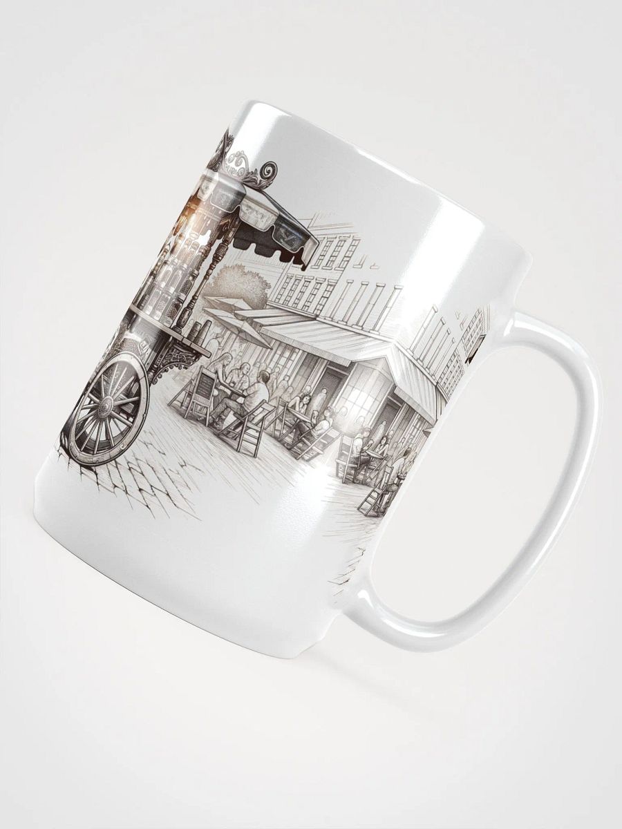 Old World Street Coffee Merchant - White Glossy Mug 15oz product image (5)