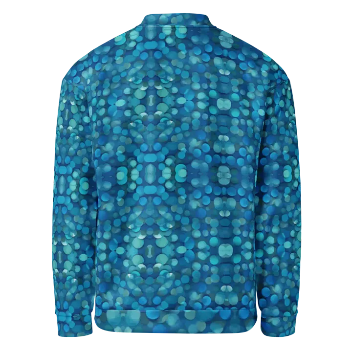 Blue Mosaic Dreams Bomber Jacket product image (2)