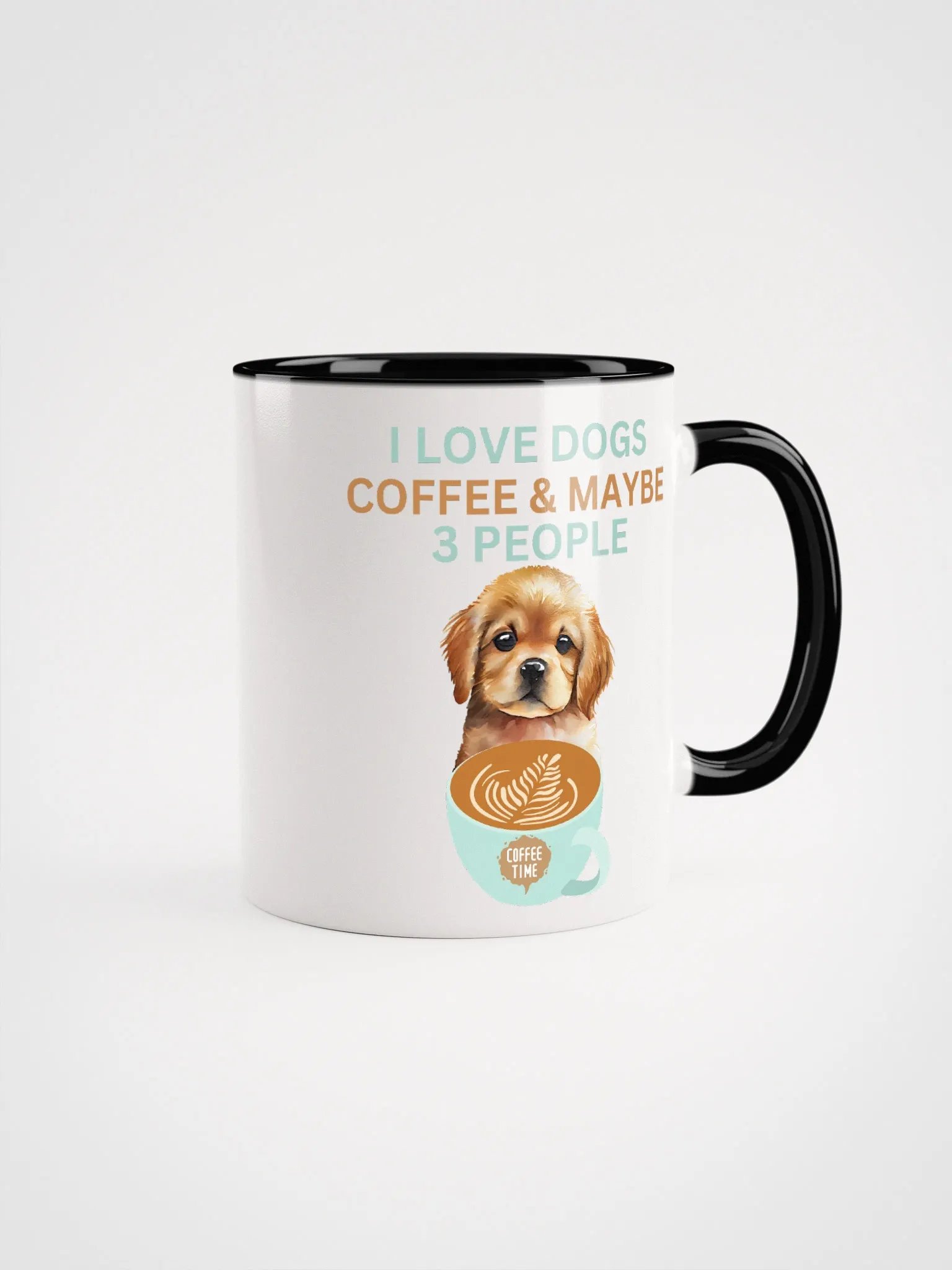 " I LOVE DOGS, COFFEE & MAYBE 3 PEOPLE " COFFEE MUG product image (1)
