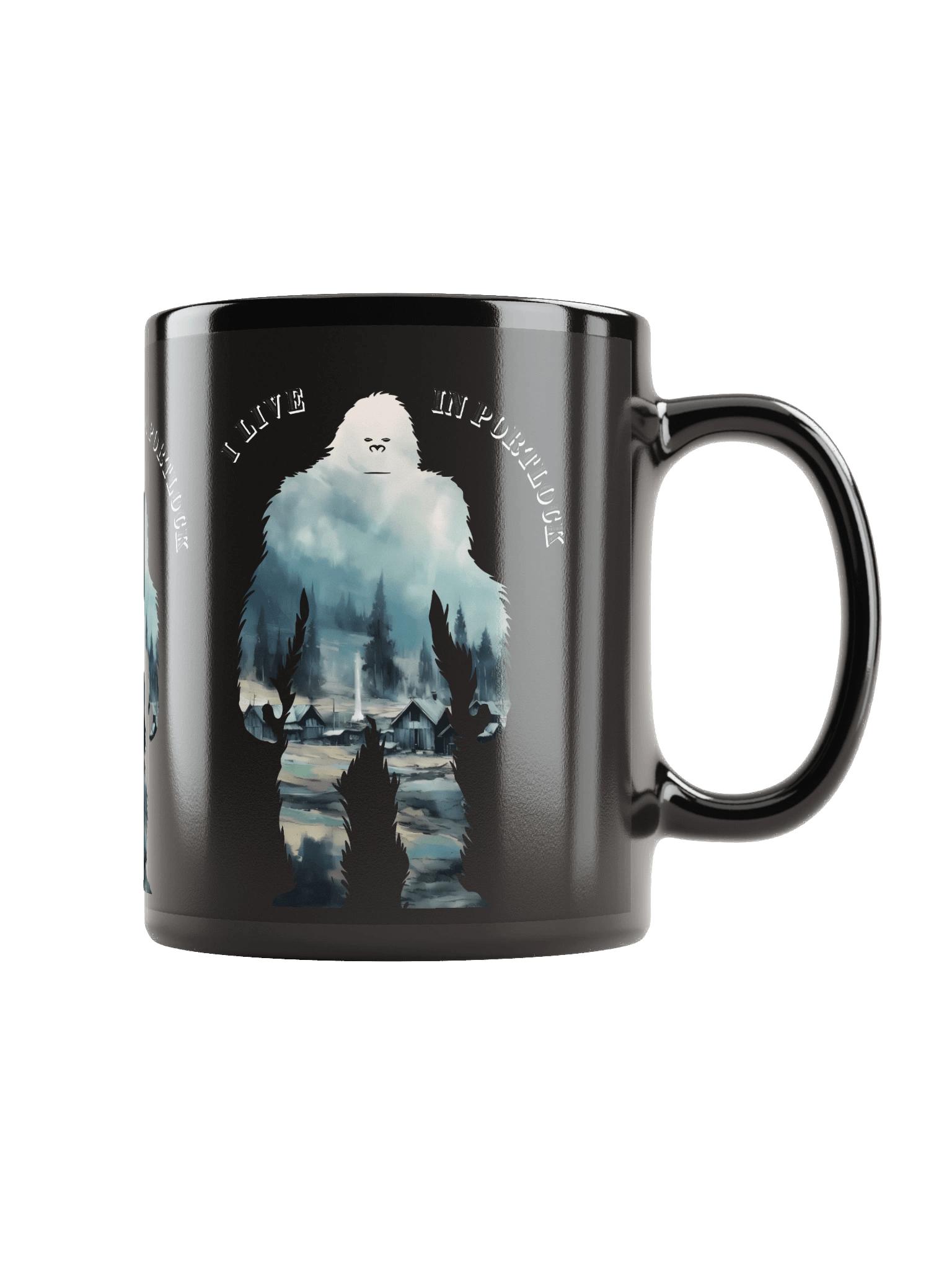 Bigfoot Lover's Scenic Silhouette Mug product image (1)