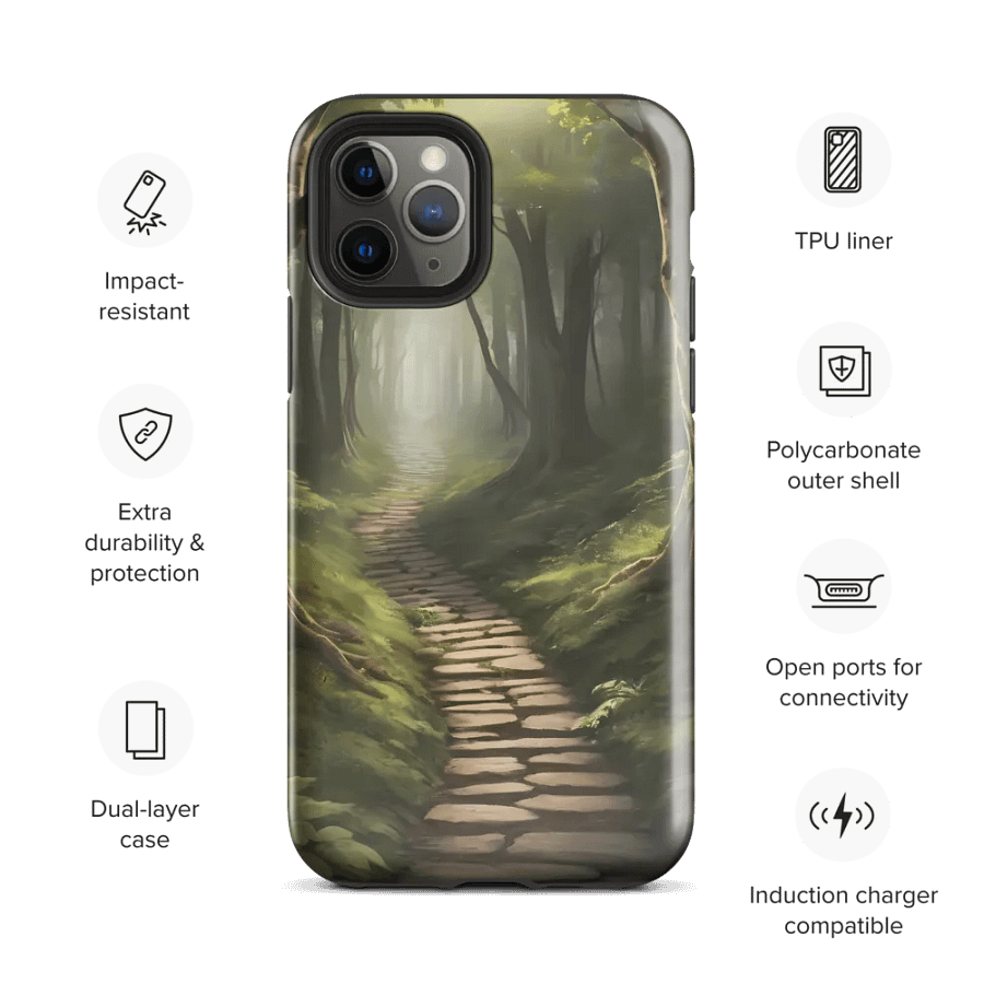 Woodland Stepping Stone Path iPhone Case product image (28)