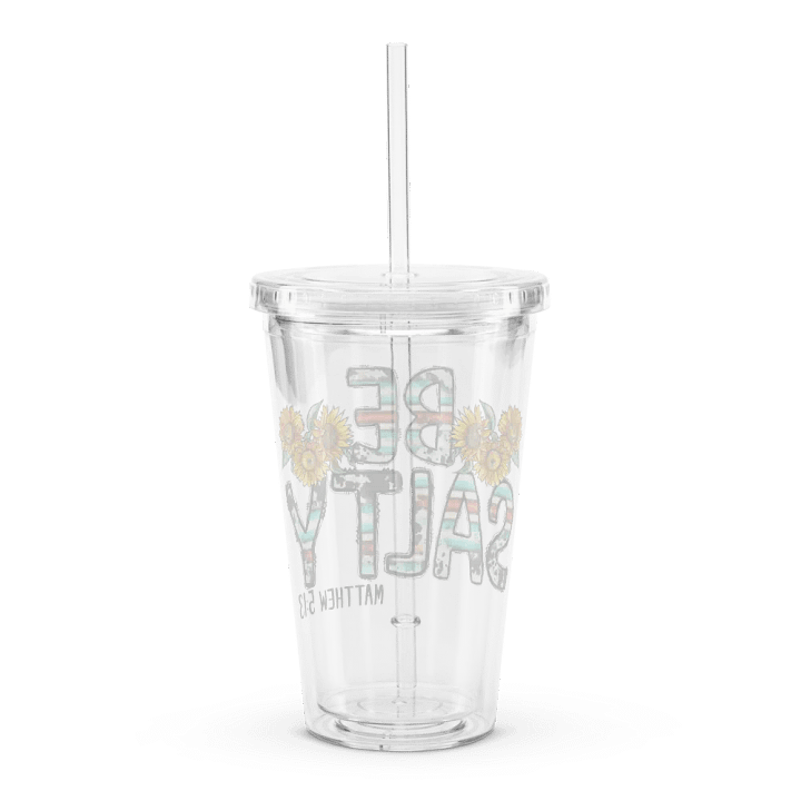 Be Salty - Double Wall Clear Plastic Tumbler product image (2)