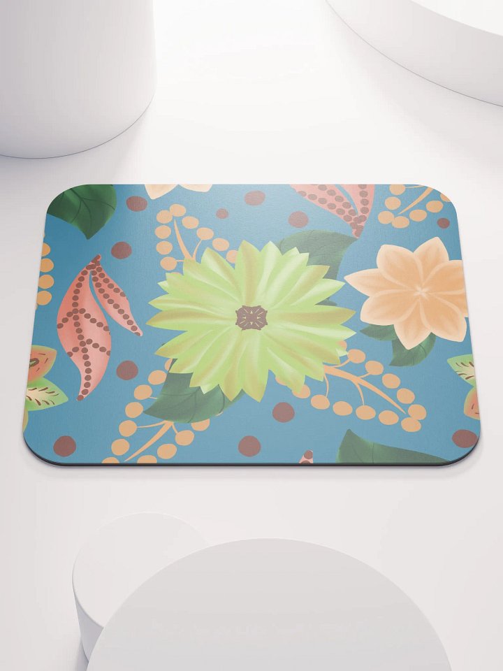 El Yunque Blue Floral Mousepad product image (1)