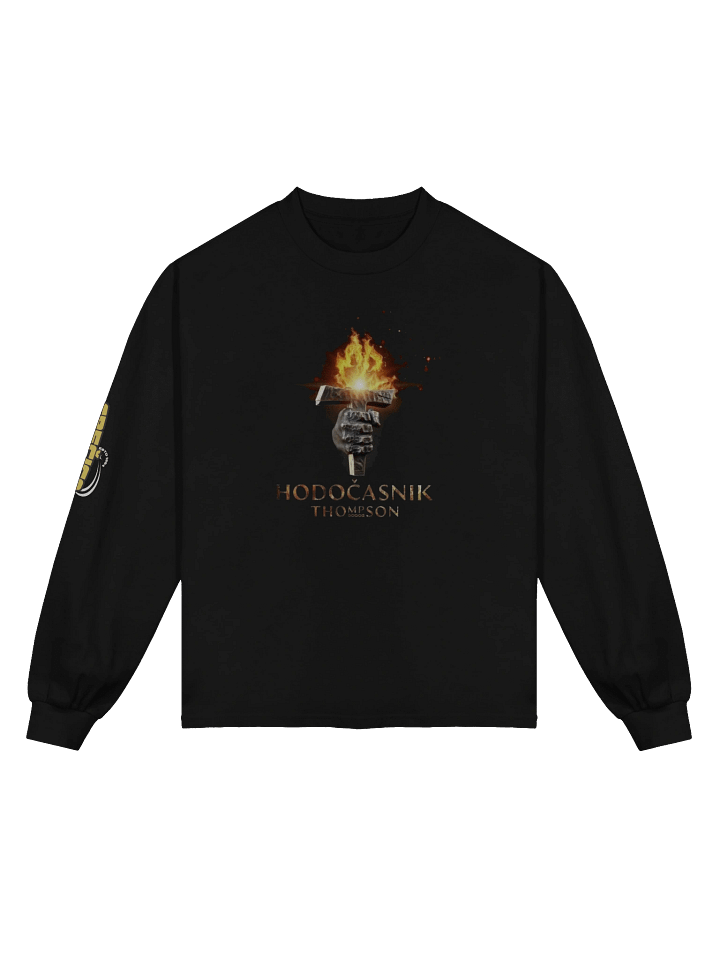 Flaming T Sculpted Hand Long Sleeve Shirt Thompson Hodočasnik product image (1)