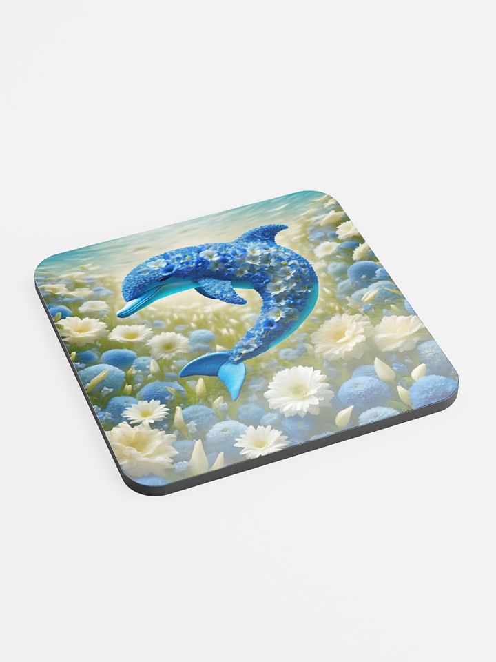 Floral Dolphin Cork Coaster product image (2)