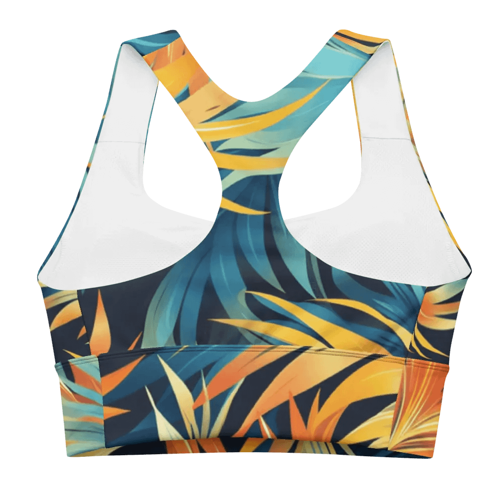 Tropical Flow Longline Sports Bra product image (7)