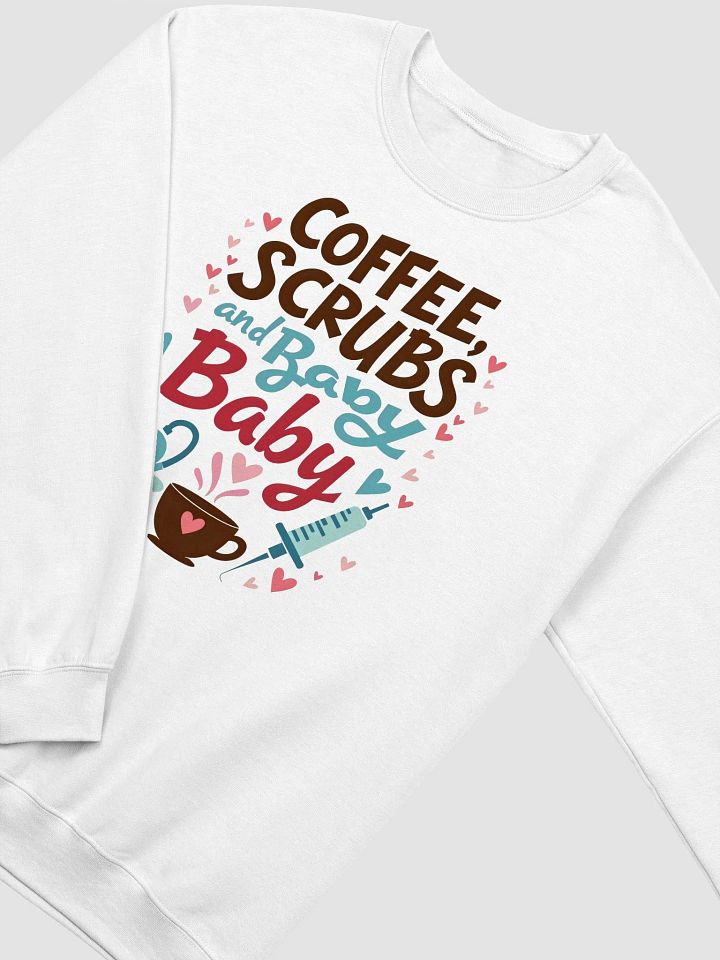 Medical Mama ,Medical-themed Coffee and Scrubs Crewneck Sweatshirt product image (17)