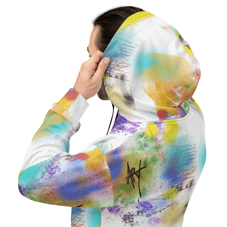 SplatterWear #4 Unisex Art Hoodie/Rainbow product image (6)