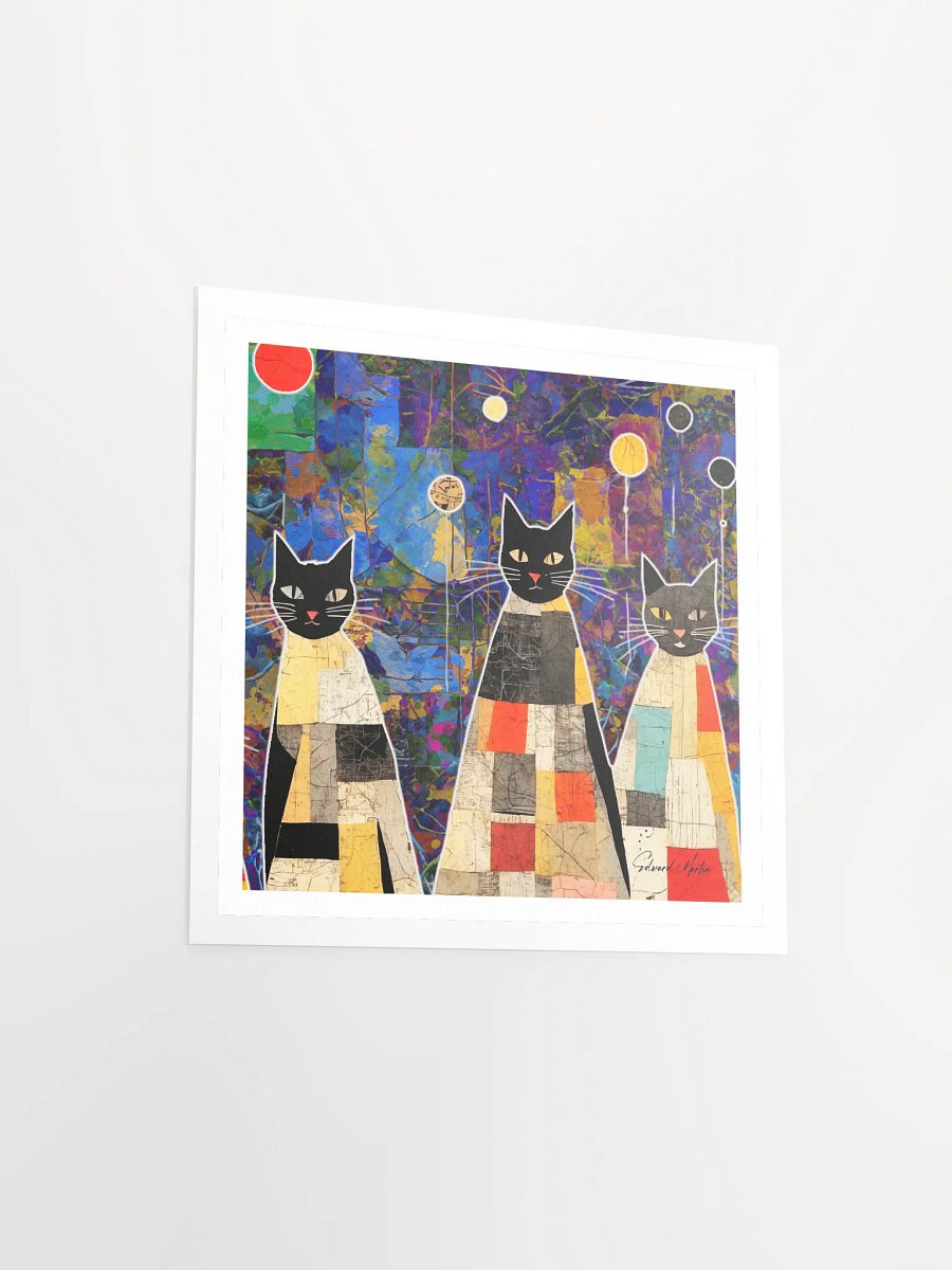 Enchanting Calicos A Whimsical Cat Kaleidoscope product image (4)