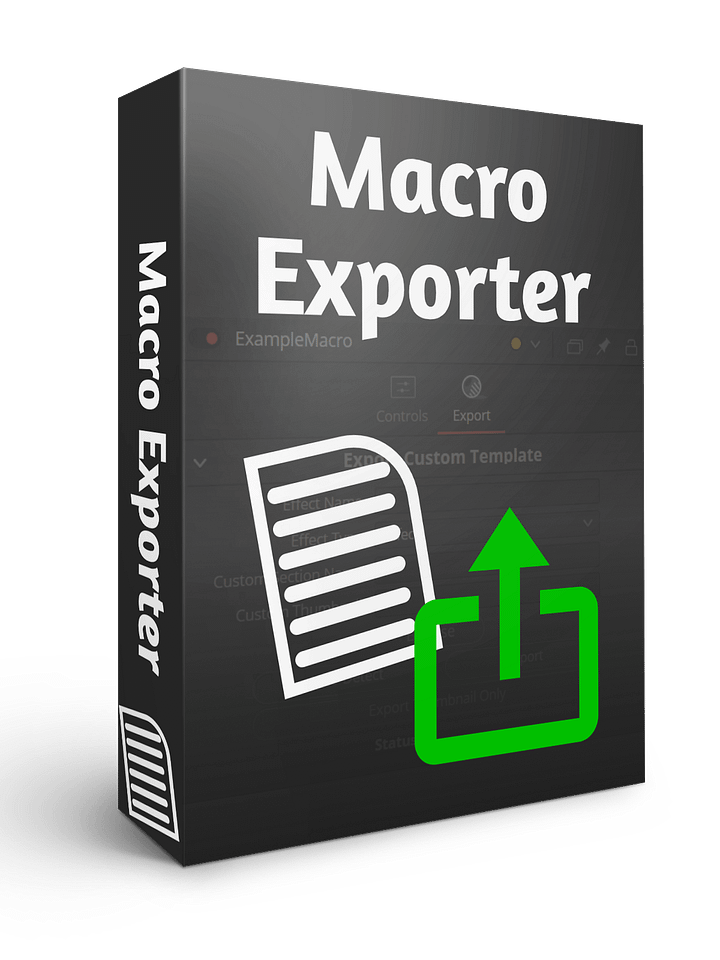 The Macro Exporter Dev Kit | A Davinci Resolve Fusion Node V19+ product image (1)