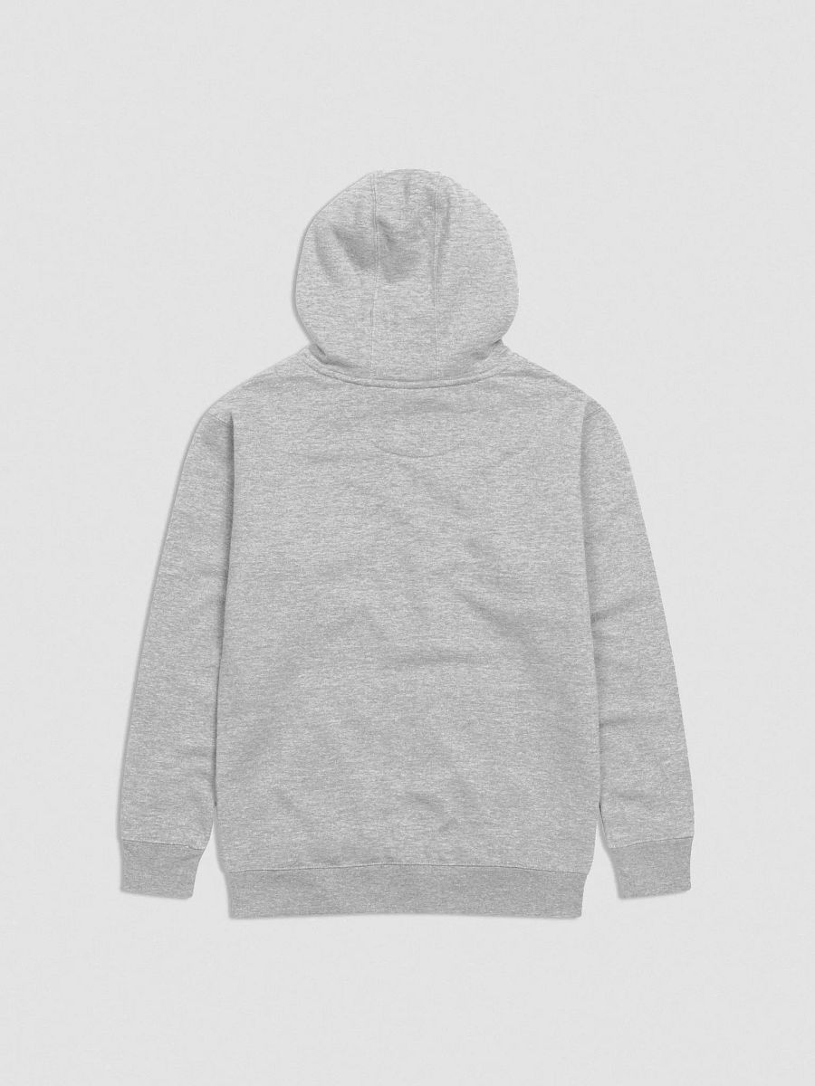 ANGELIC (lg. grey + white bubble design) embroidered heavyweight hoodie product image (4)