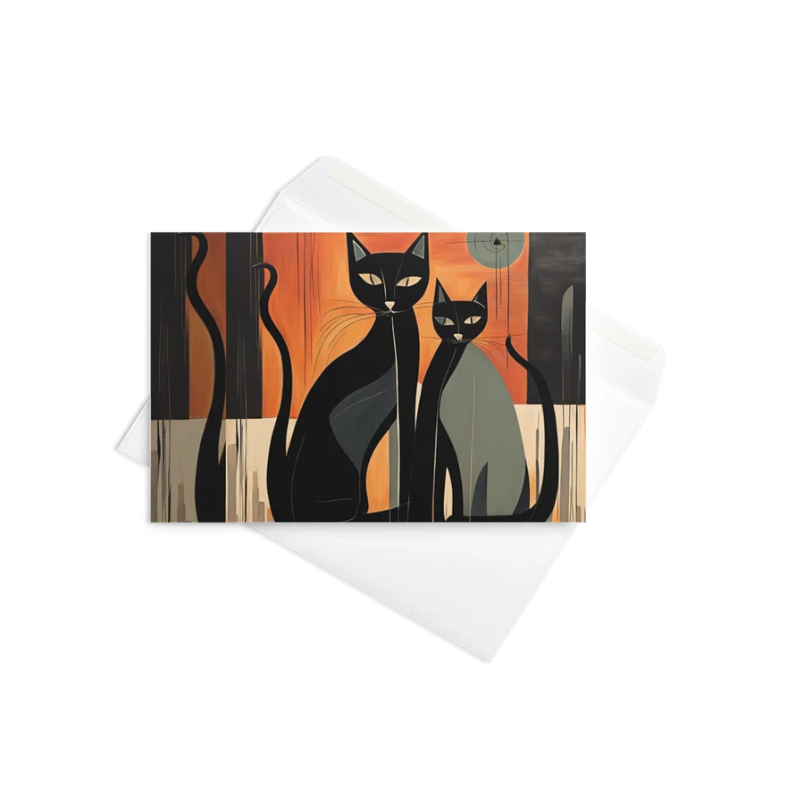 Abstract Black Love Cats product image (12)