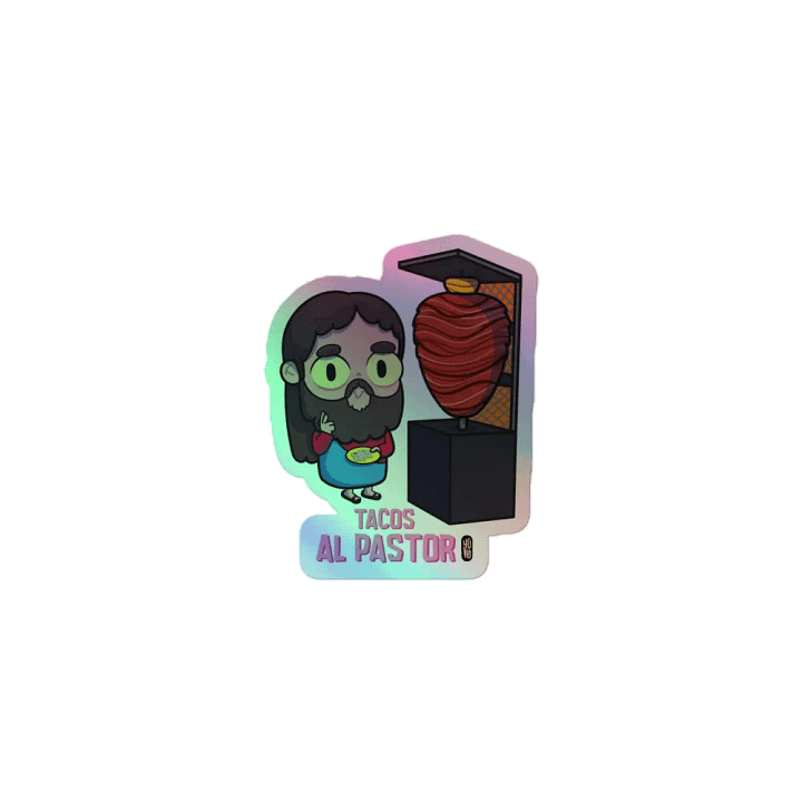 Tacos al Pastor - Sticker (Holographic Kiss Cut) product image (1)