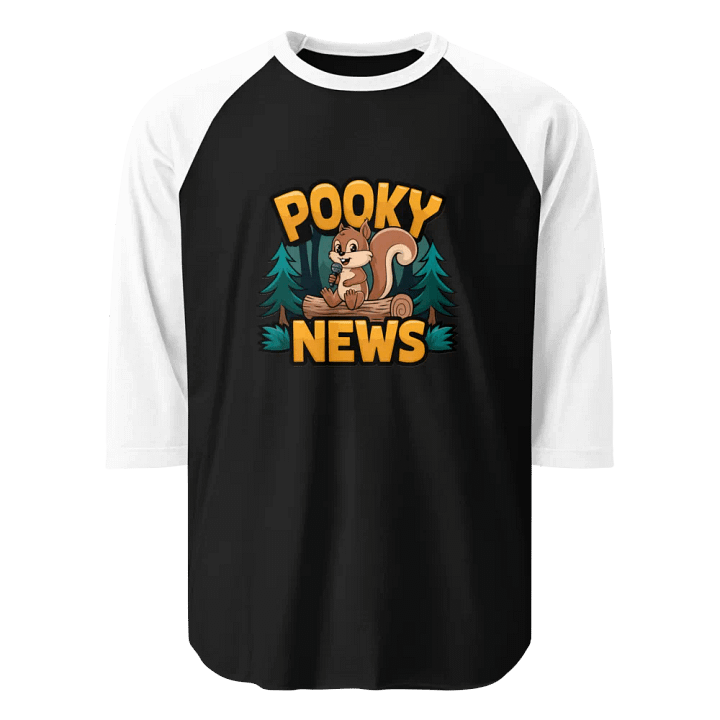 Pooky News ¾ Sleeve Raglan Tee product image (1)