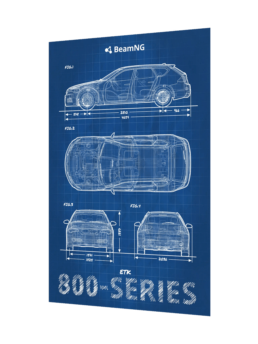 ETK 800-Series Blueprint Poster product image (3)