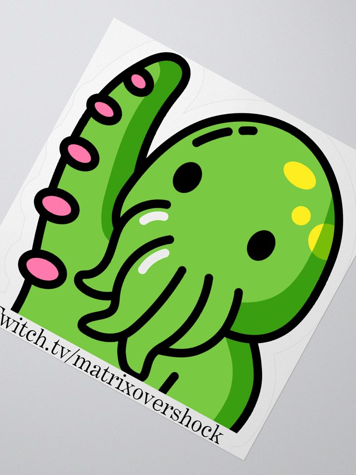 3x3 Cthulhu Hello Emote Sticker product image (2)
