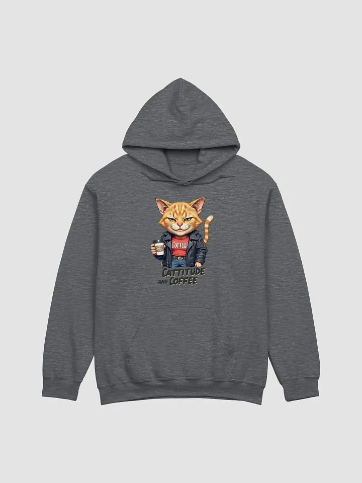 Cattitude and Coffee Hoodie product image (11)