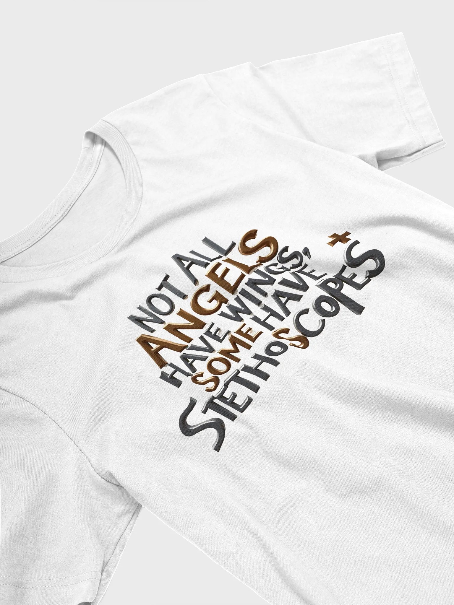 Stethoscope, Angel wings, medical Graphic T-shirt product image (8)