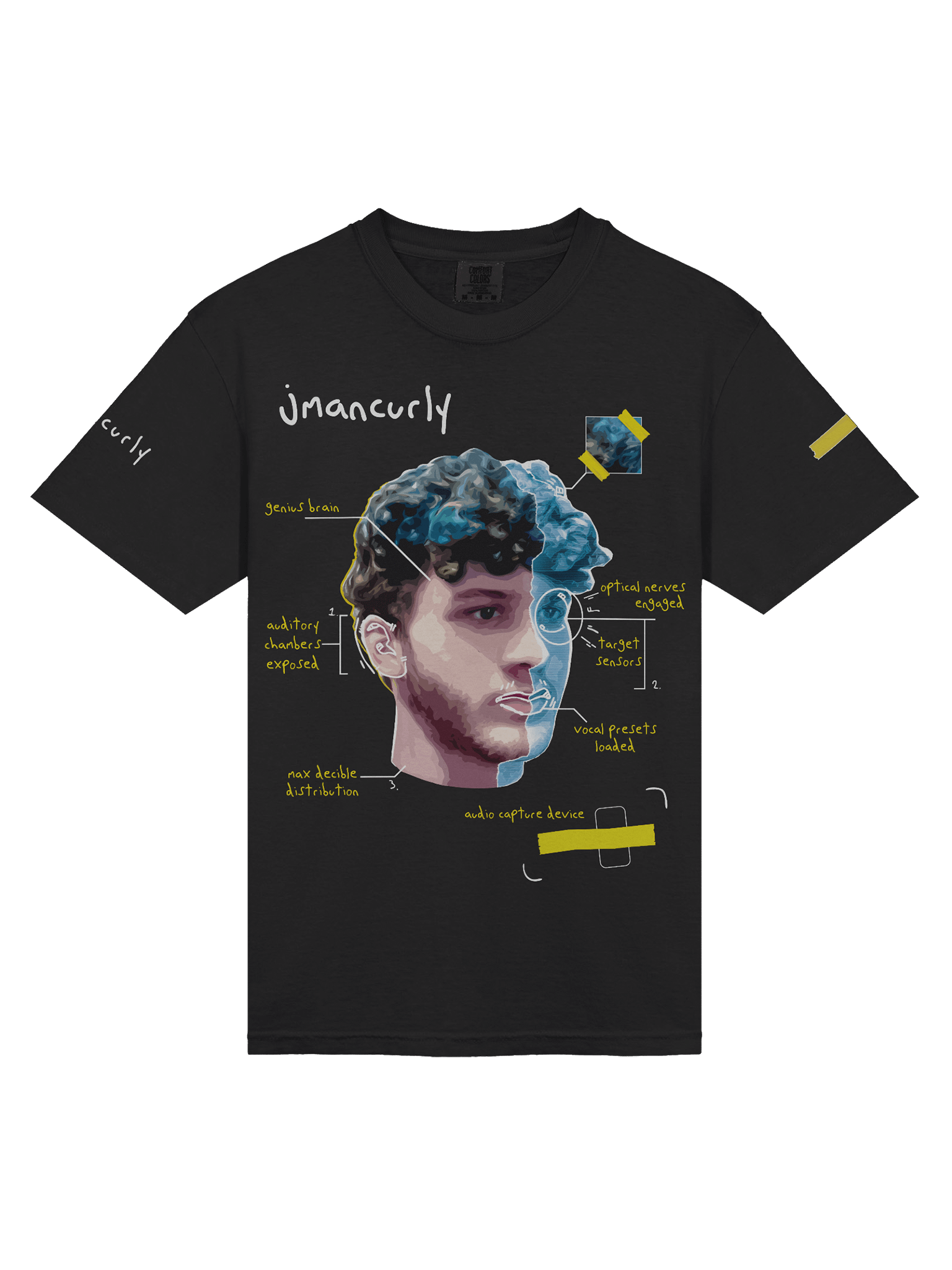 3D Head Blueprint Shirt product image (1)
