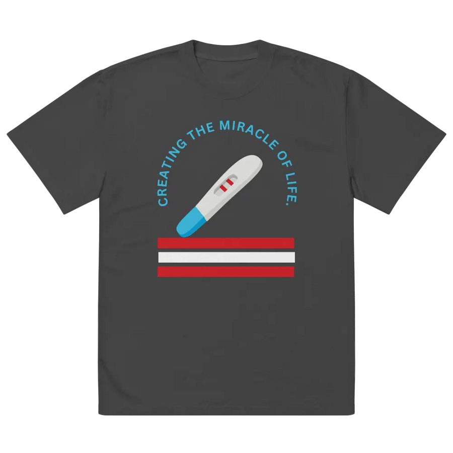 Miracle of Life Pregnancy Test Oversized Tee product image (5)