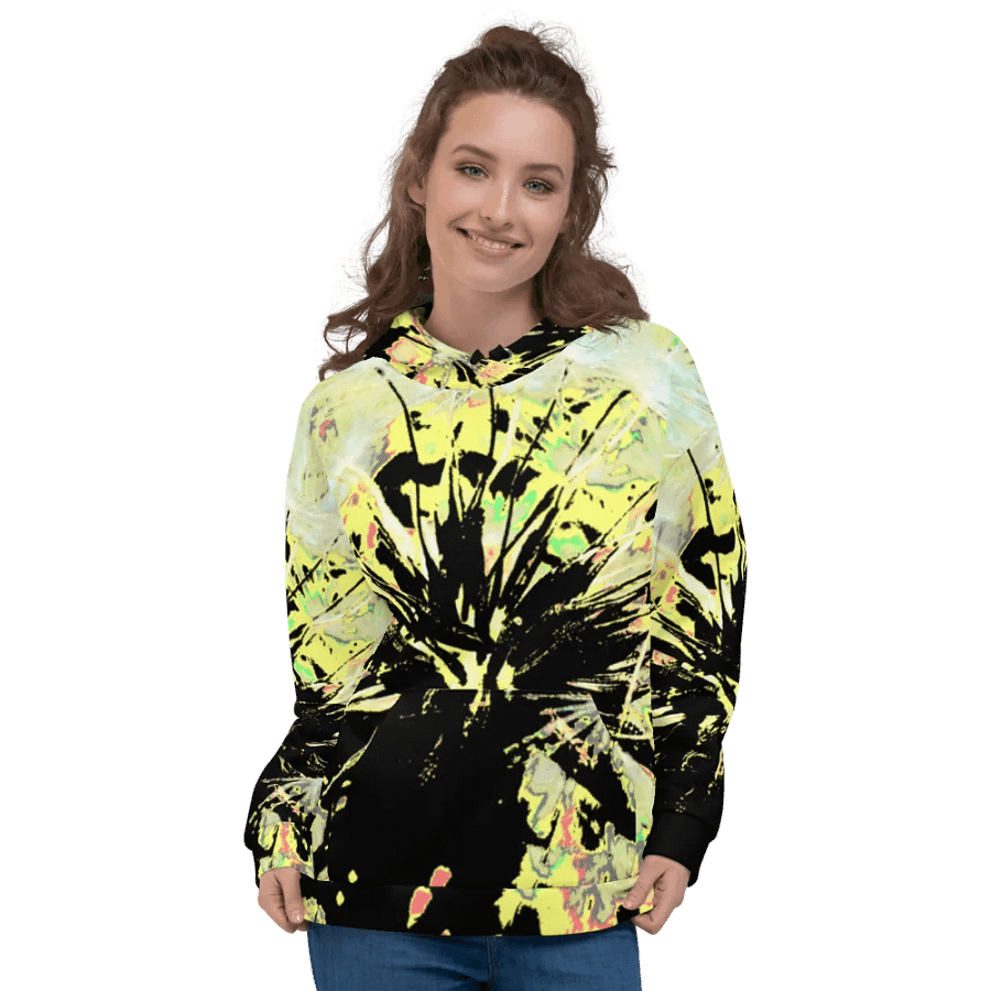 Energetic Abstract Dandelion Seeds Unisex Pull Over Hoodie product image (3)