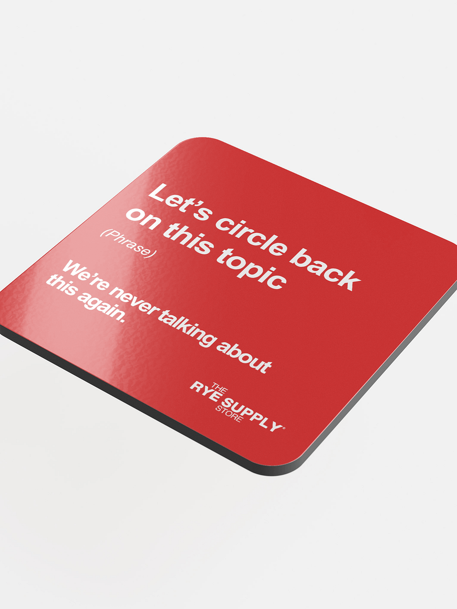 'Let's Circle Back' Coaster product image (4)