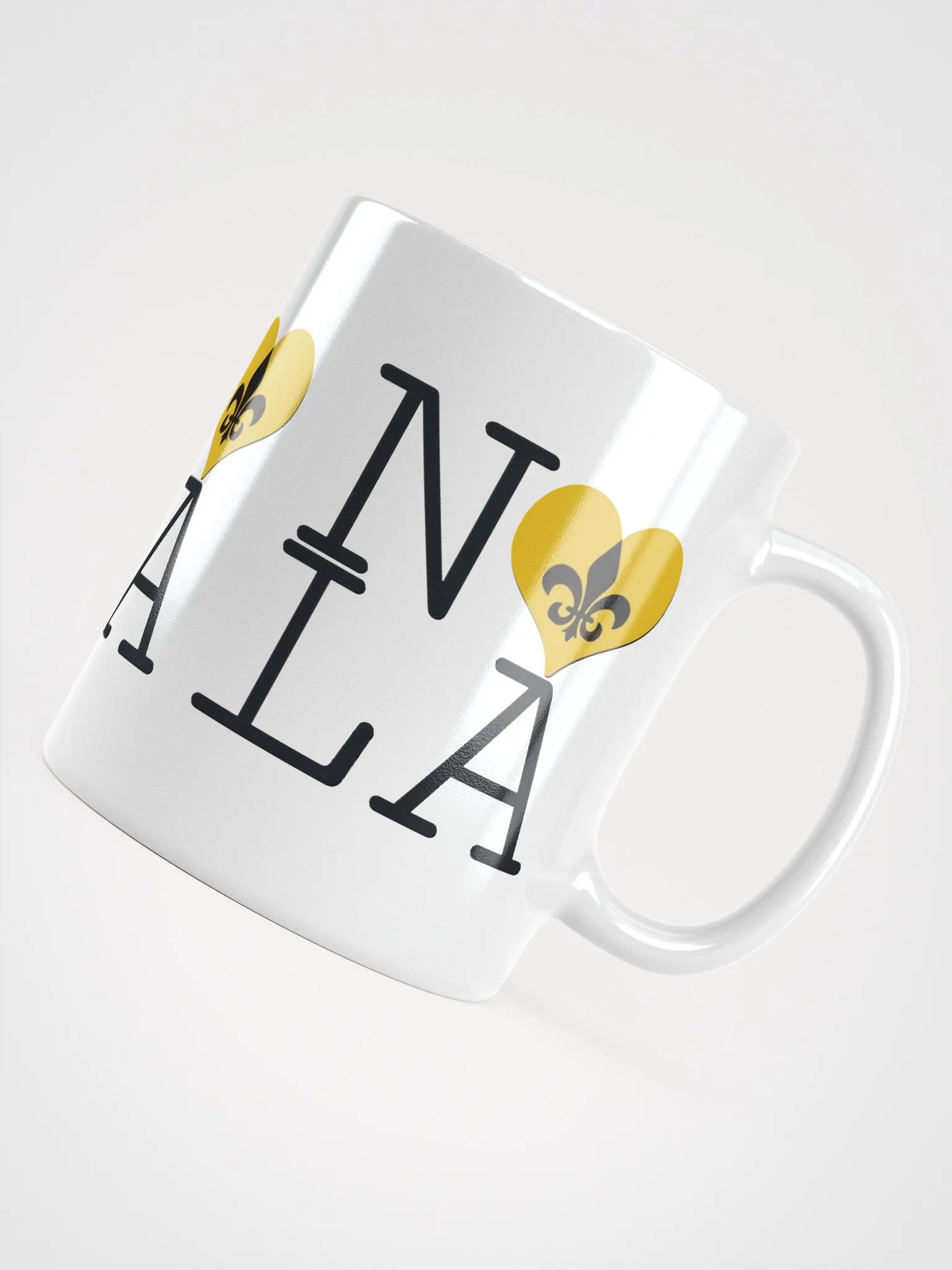 I LOVE NOLA **BIGSHOT MUG** (GOLD HEART + IMAGE POP) product image (12)