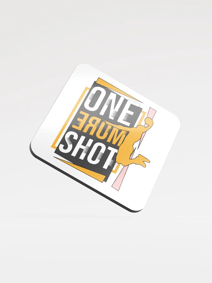 One More Shot Basketball Male Airborne Dreams Cork Coaster product image (1)