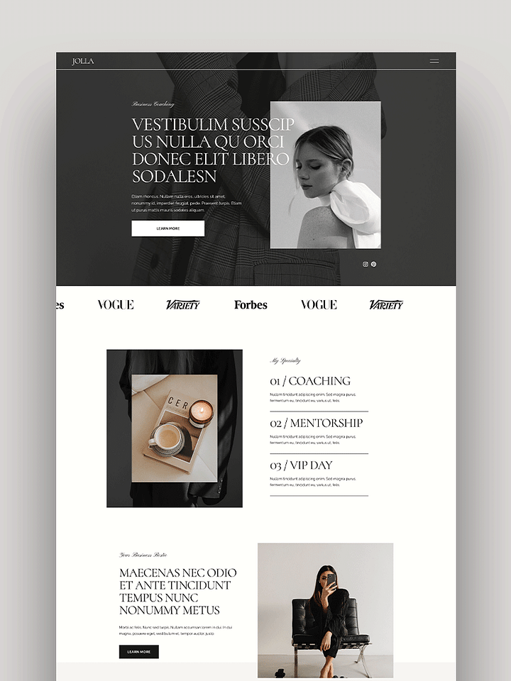 Jolla - Squarespace 7.1 Template product image (1)