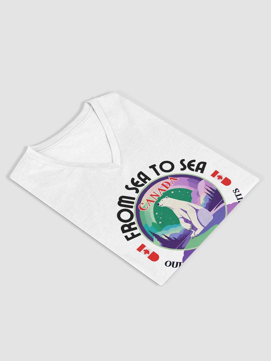 Northern Lights Pride Women's V-Neck Tee product image (10)
