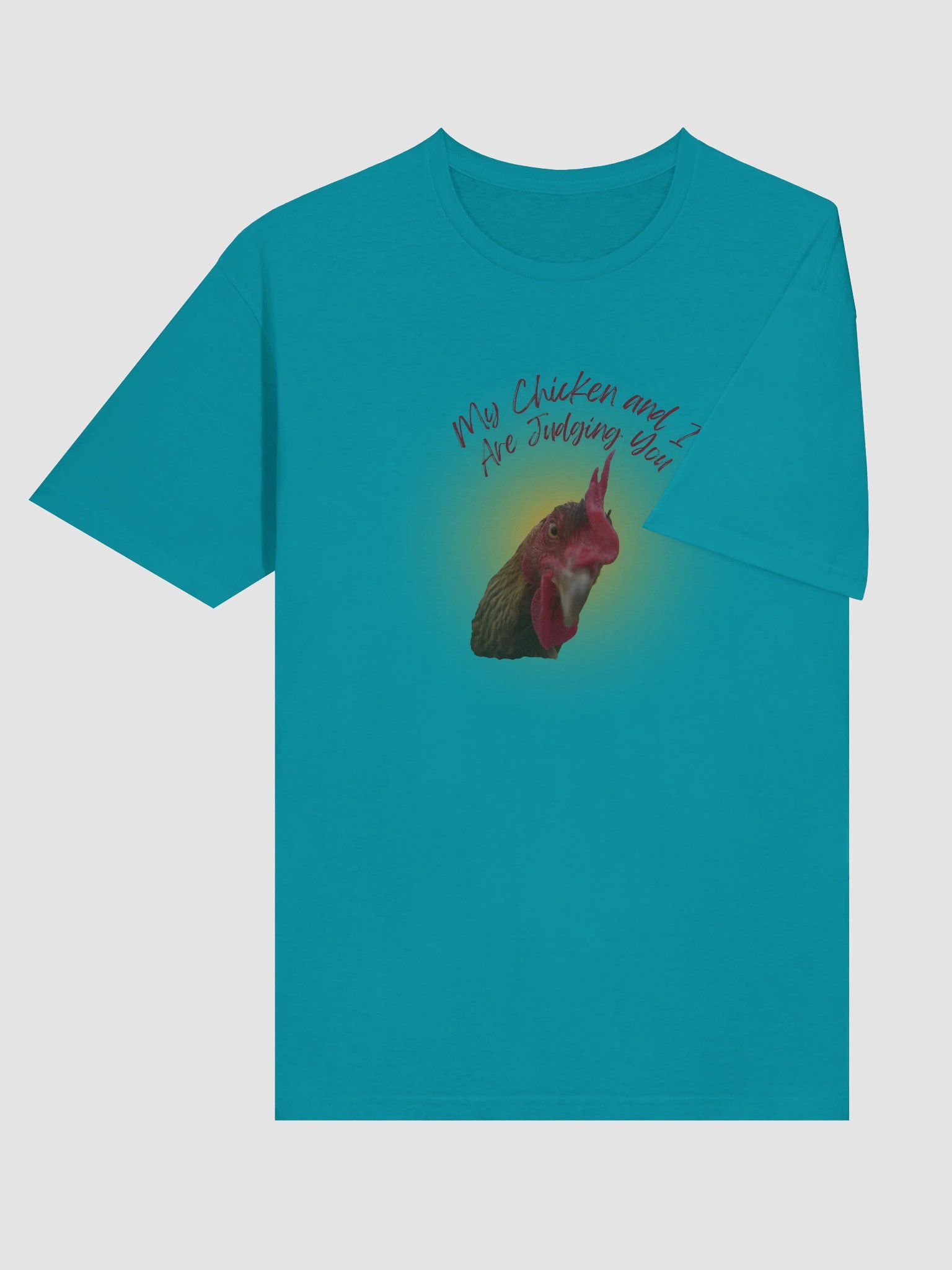 Judgmental Chicken Unisex T-Shirt product image (89)