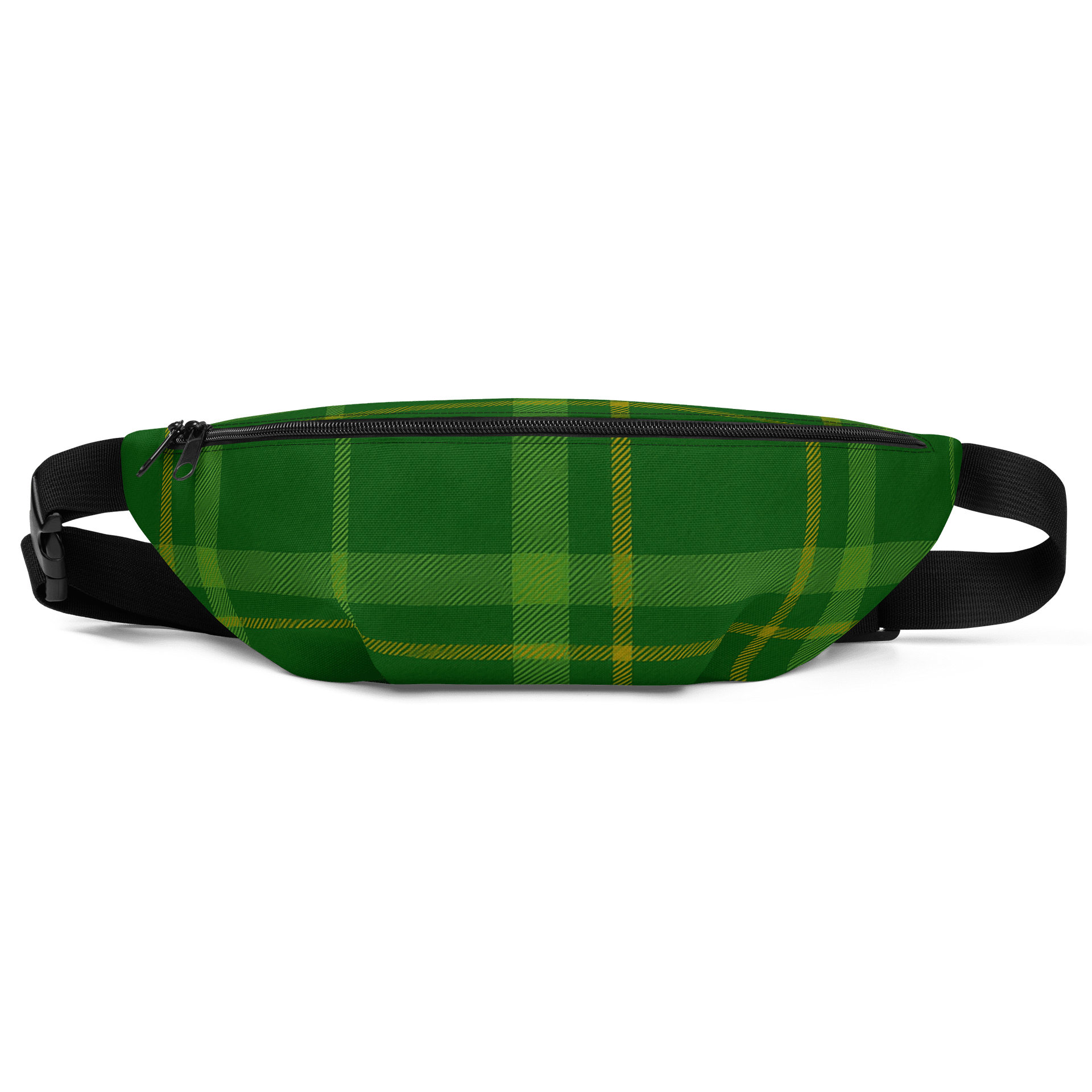 Green Plaid Fanny Pack (Waist Bag) product image (1)