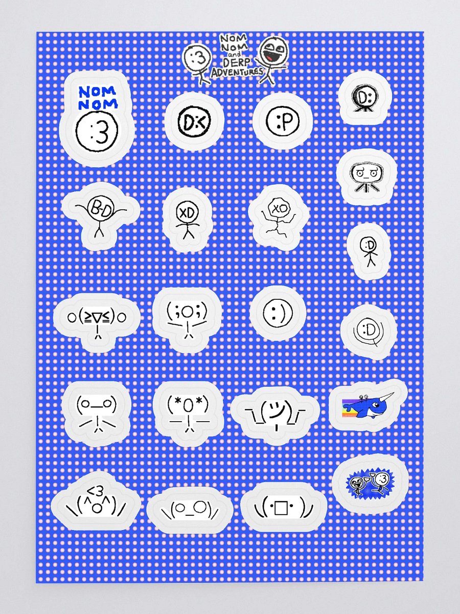NOM NOM Mini Stickers! (21 STICKER PACK) product image (3)